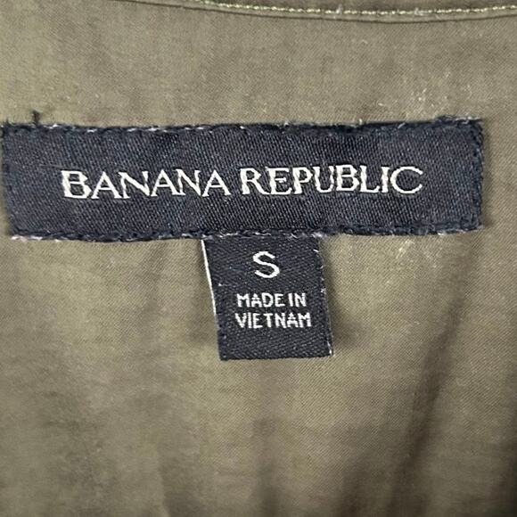 Banana Republic Women Sleeveless Blouse Top Olive Green Witchy Fall Size Small - Picture 4 of 5